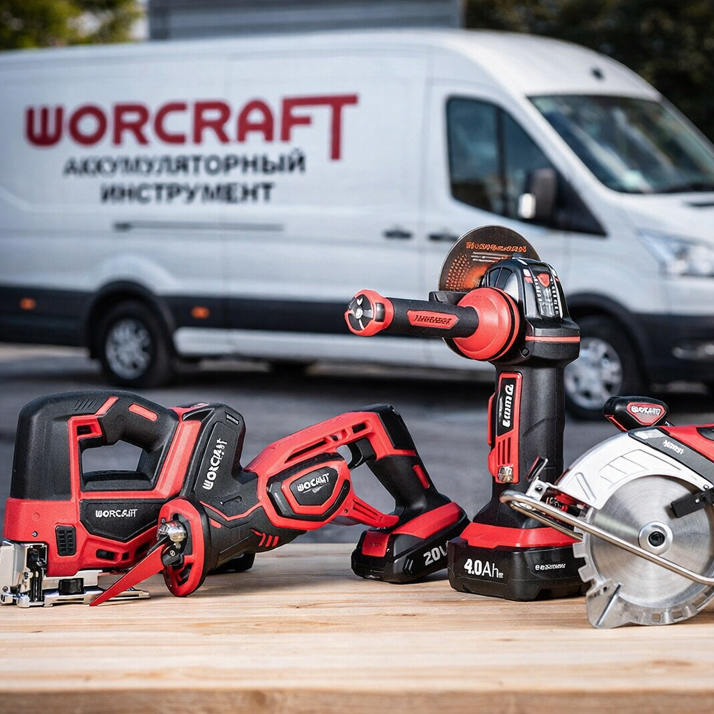 Доставка аккумуляторного электроинструмента WORCRAFT