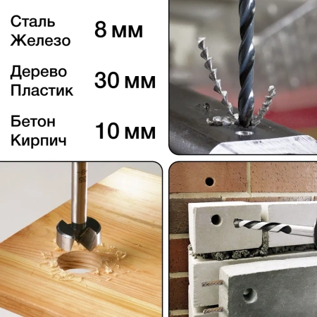 Шуруповерт дрель аккумуляторная в кейсе 500 Вт 1400 об/мин от аккумулятора 20В 40Нм, 2xLi-ion, ЗУ, + набор инструментов WORCRAFT