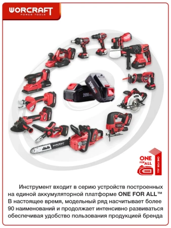 Компрессор Worcraft CAC-S20LiG (без АКБ и ЗУ)