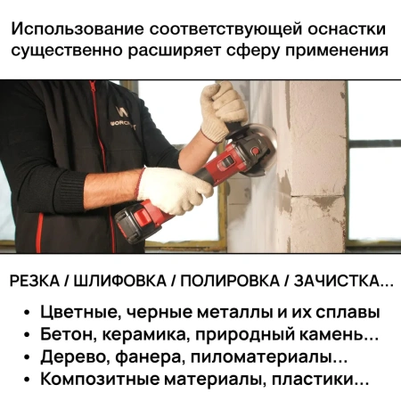 Болгарка аккумуляторная 2 АКБ шлифмашина