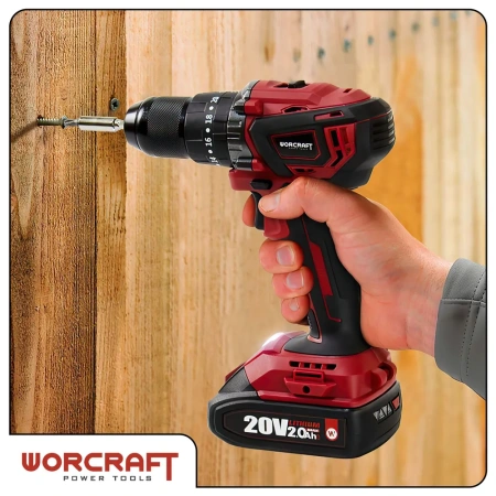 Шуруповерт аккумуляторный 2 АКБ WORCRAFT