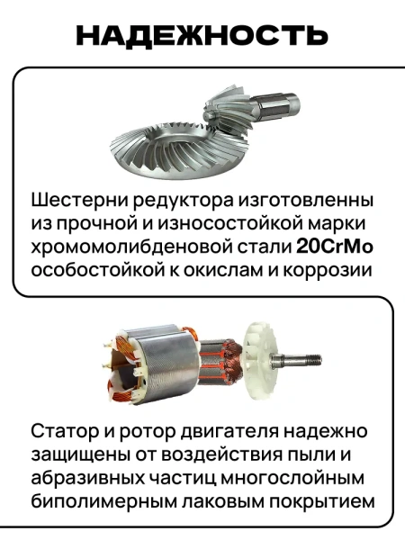 Болгарка электрическая УШМ 230 WORCRAFT